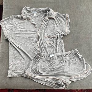 Eberjey Gisele PJ set with love you embroidery